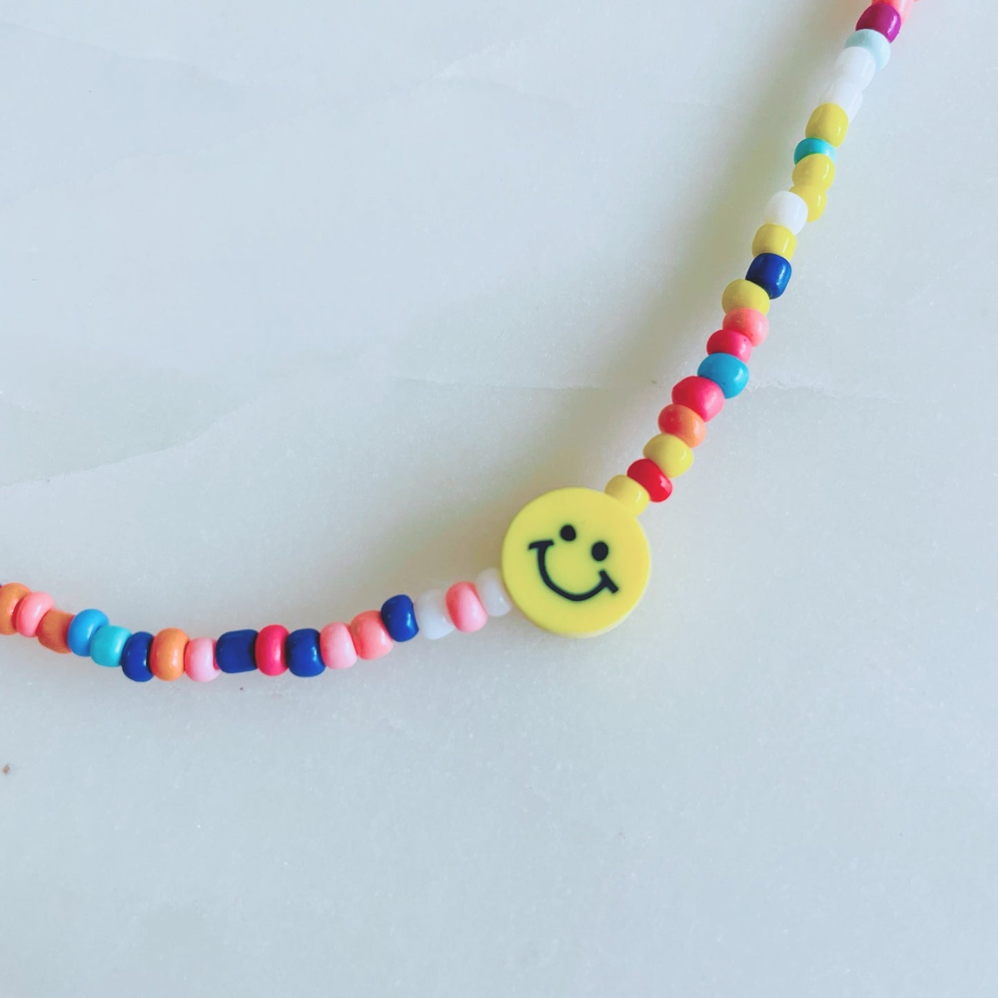 Rainbow Smile Face Choker Necklace