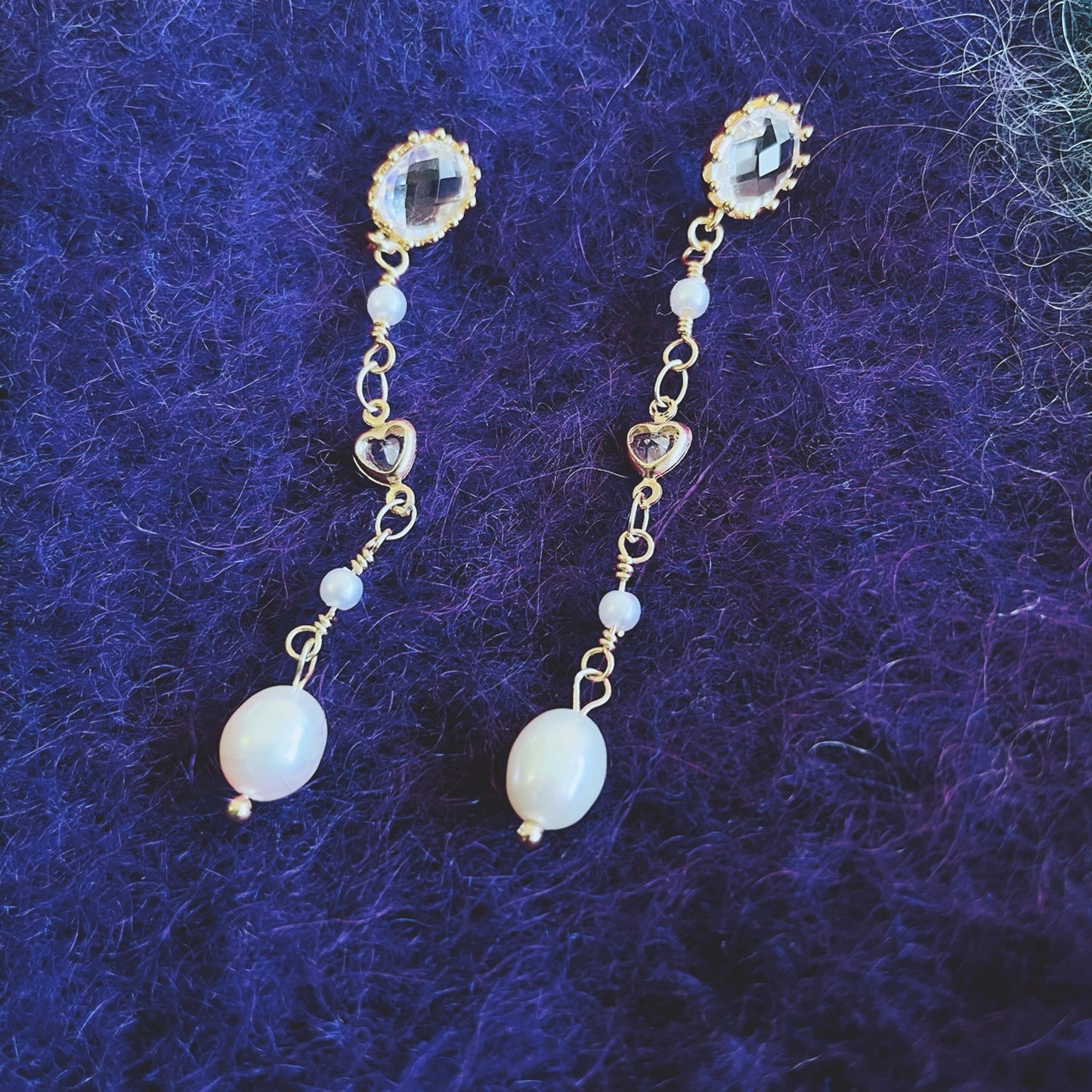 Fallen Angel Pearl Earrings