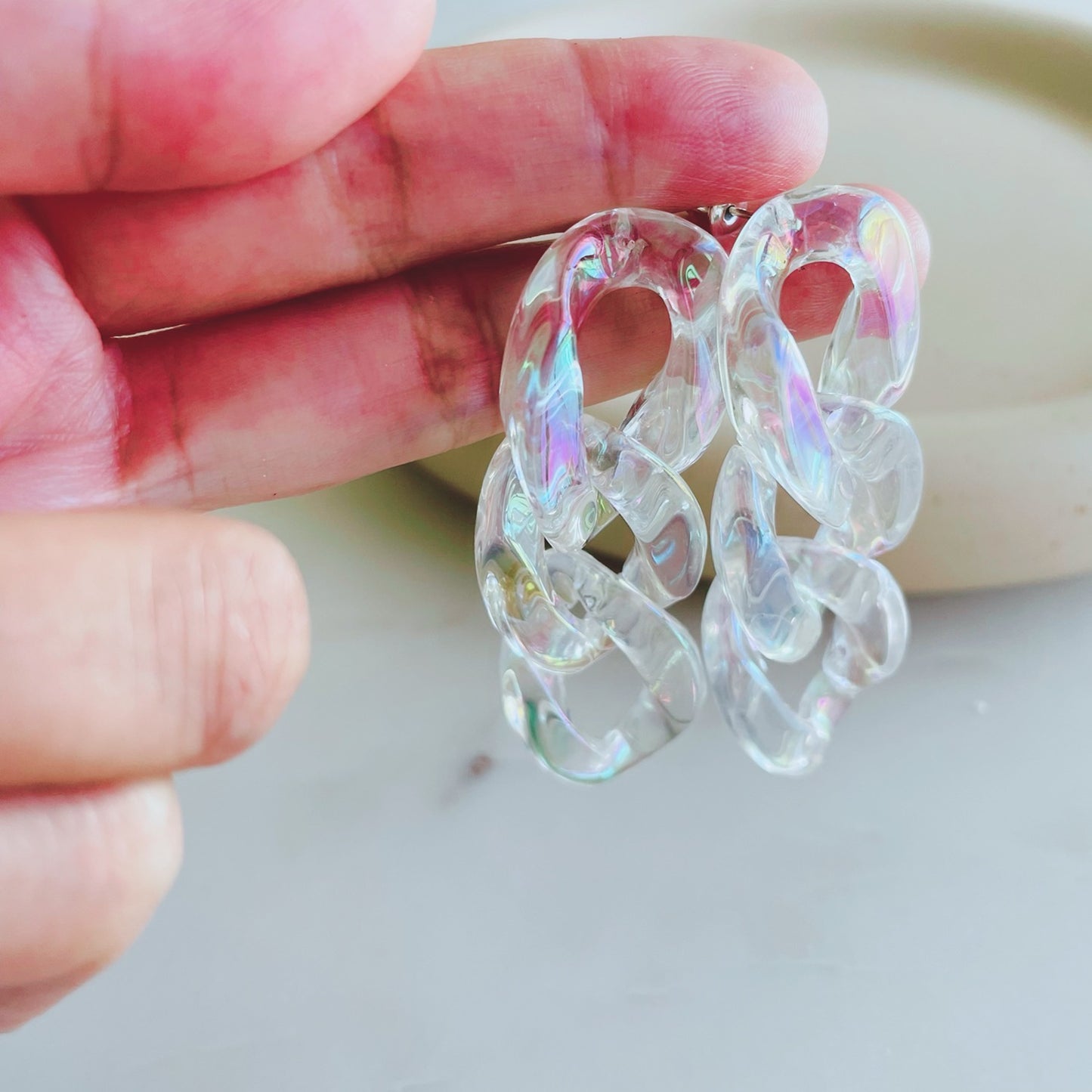 Northern Light Chain Earrings