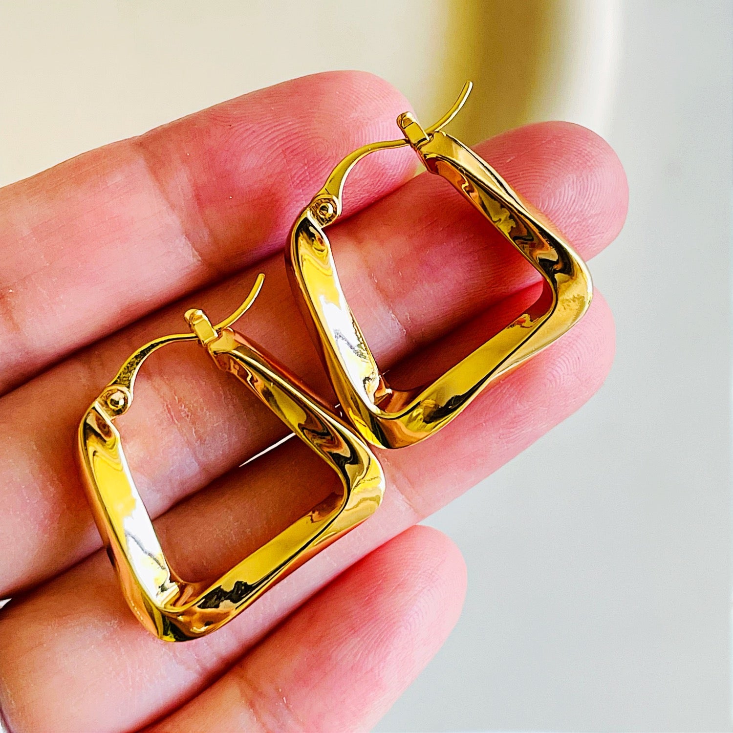 Twisted Hoop Earrings