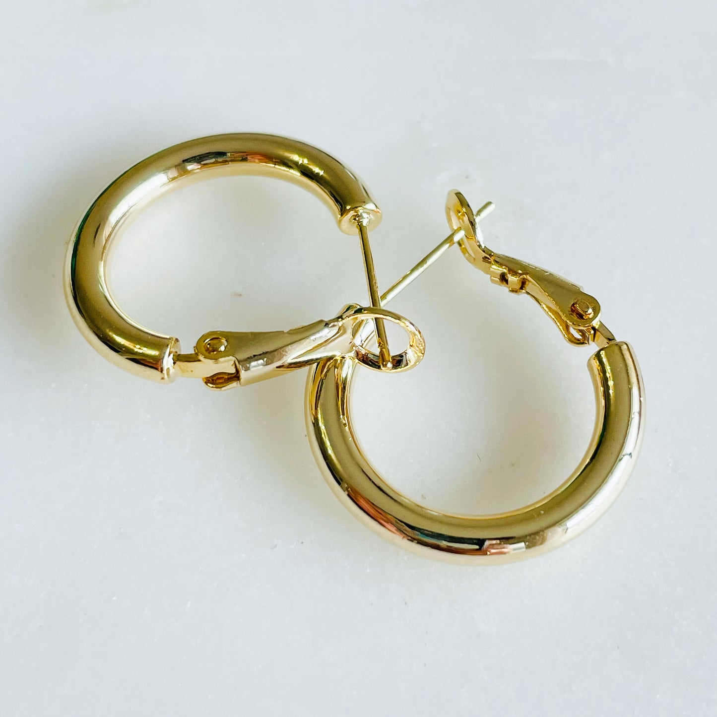 s925 Plain Hoop Earrings