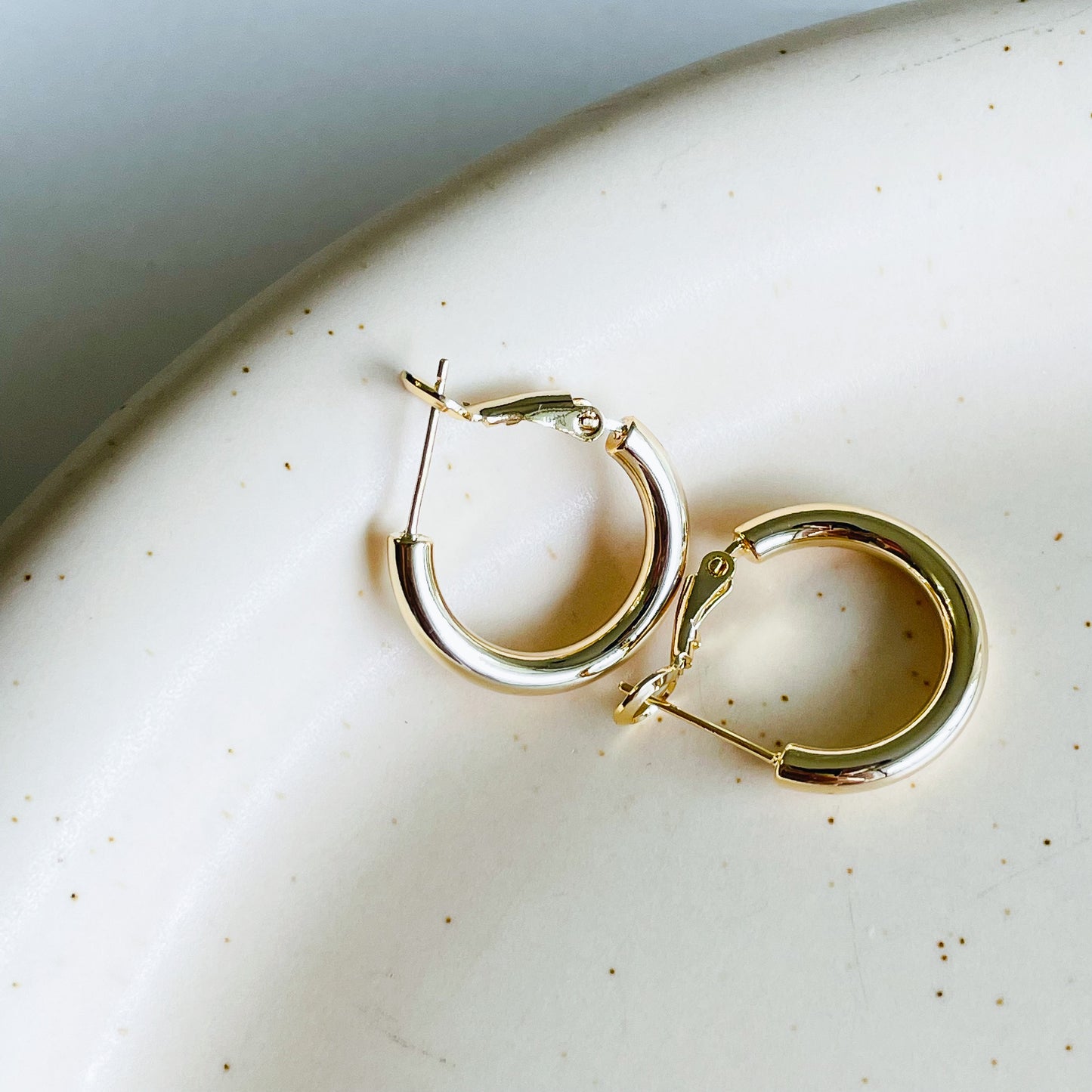 s925 Plain Hoop Earrings