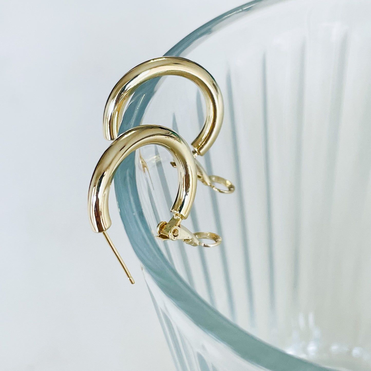 s925 Plain Hoop Earrings