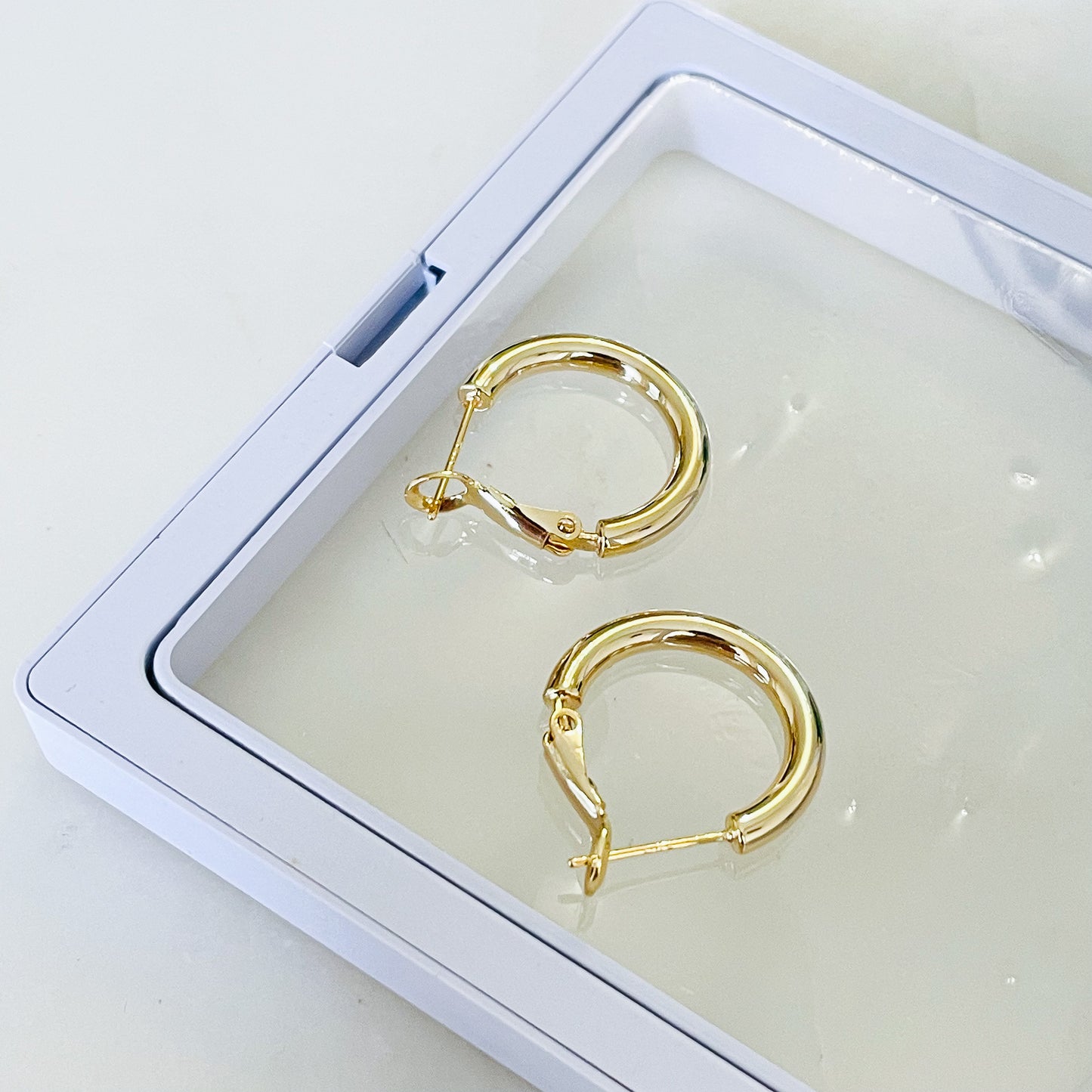 s925 Plain Hoop Earrings