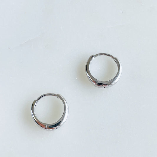 s925 Tunnel Hoop Earrings