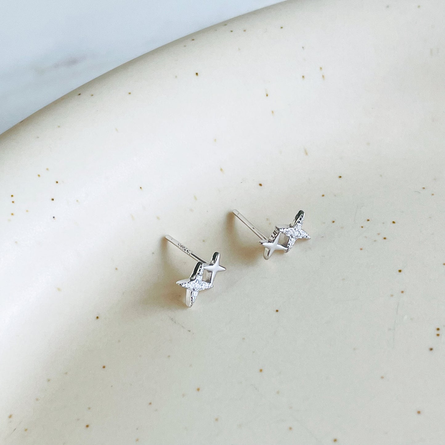 s925 Mini Star Studs