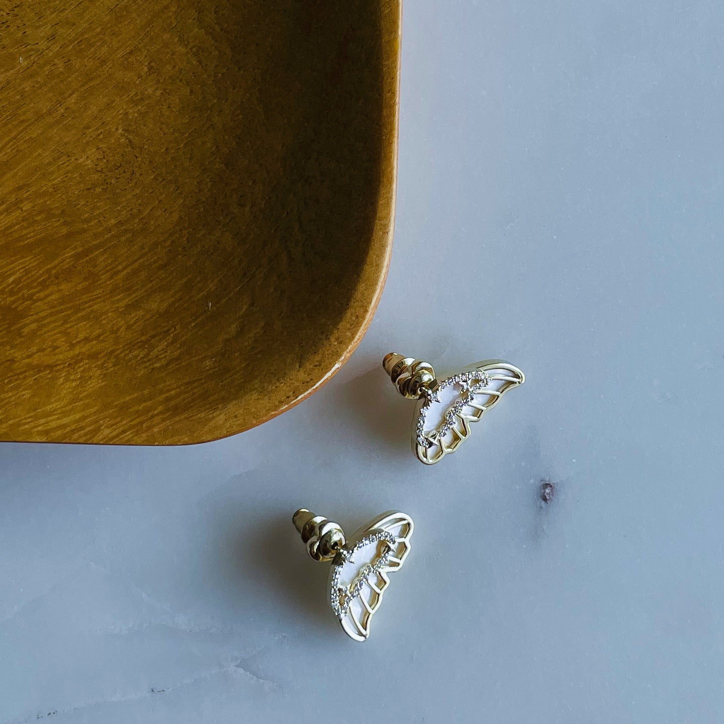 Golden Butterfly Earrings