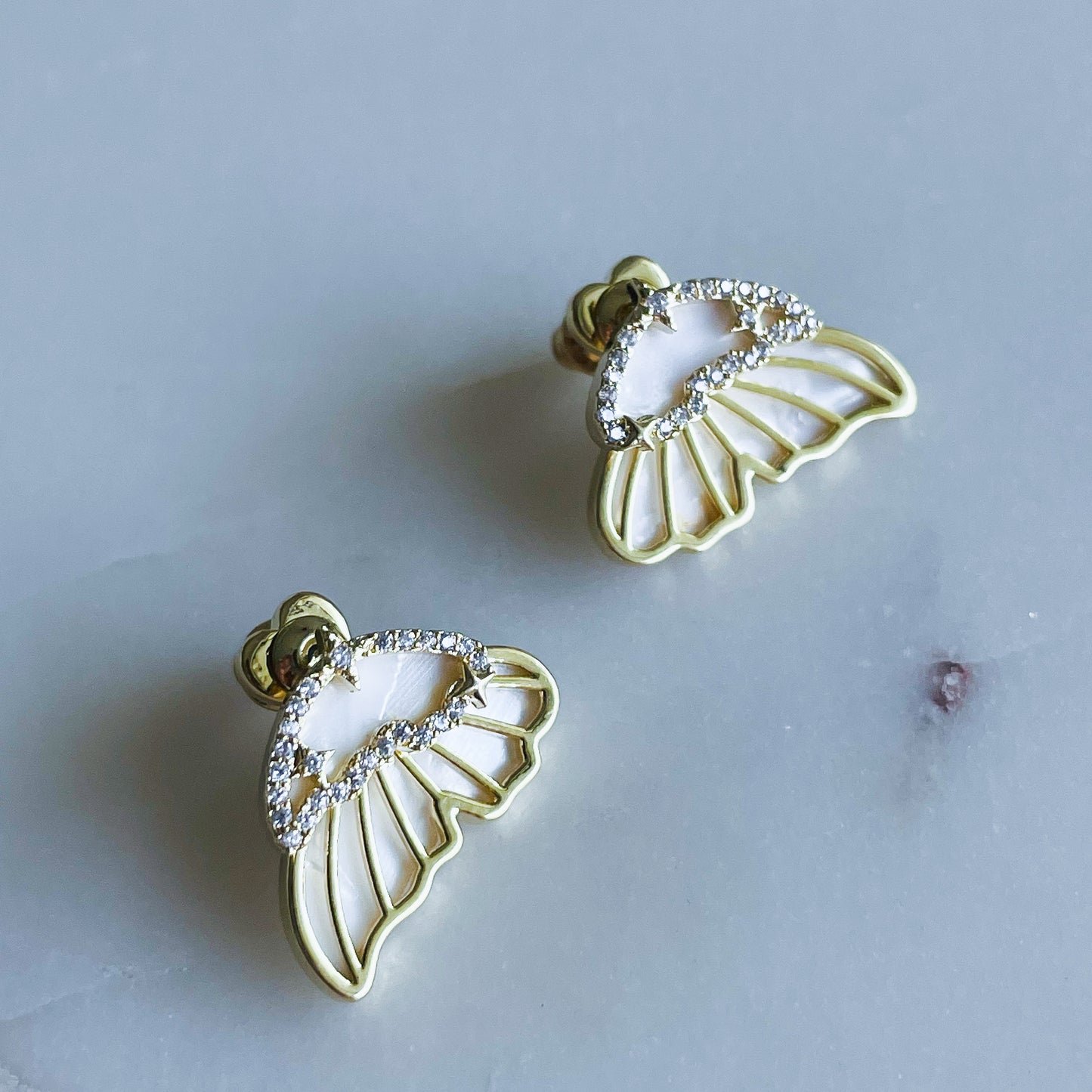 Golden Butterfly Earrings