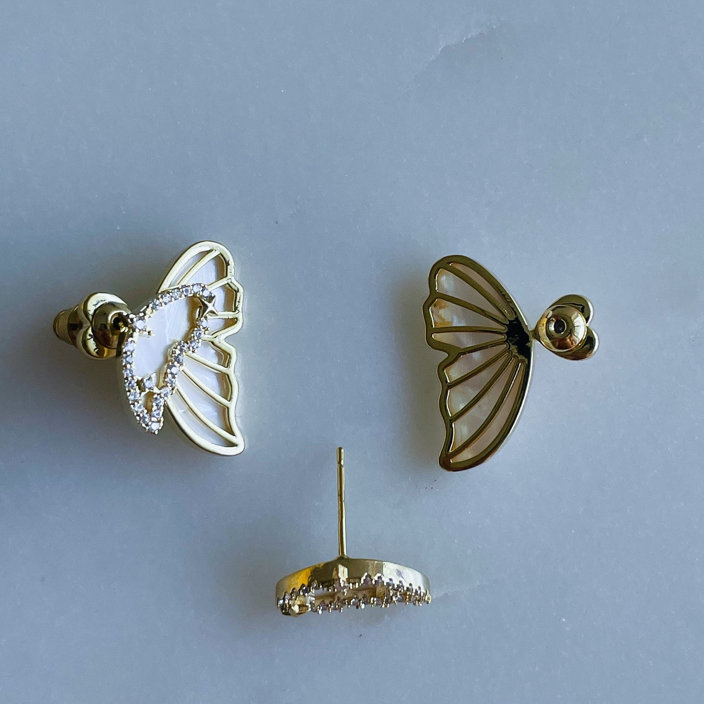 Golden Butterfly Earrings