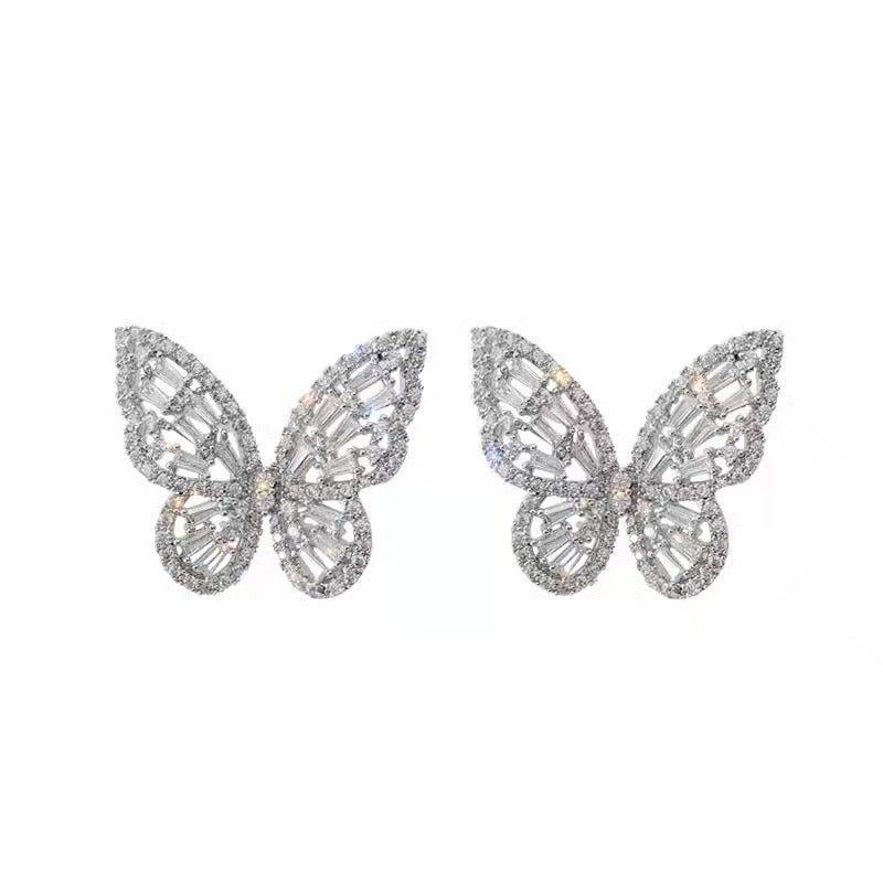 Fly to the Moon Butterfly Earrings